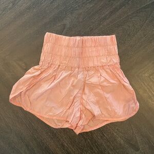 Pink High-Waisted Shorts